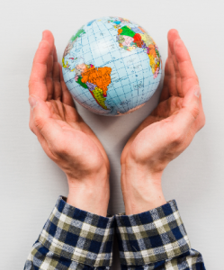 world in hands